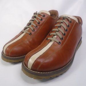 Hippopotamus Mens Brown Size 9 Leather shoes Oxford Made in Italy